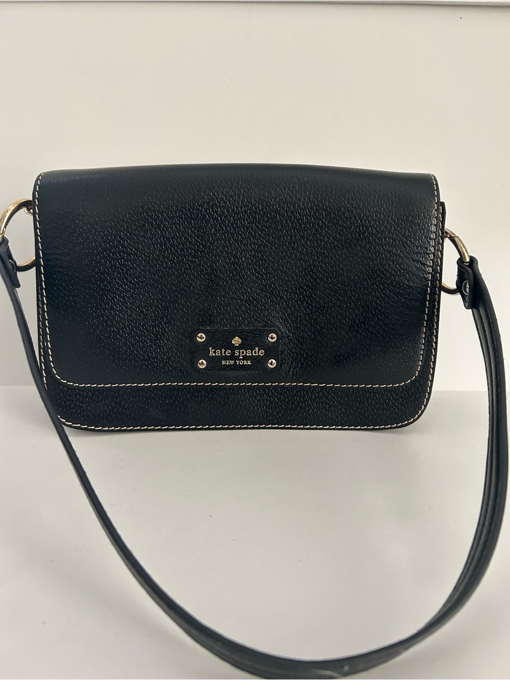 kate spade Black Leather Shoulder Bag